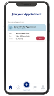 Join your appointment screen